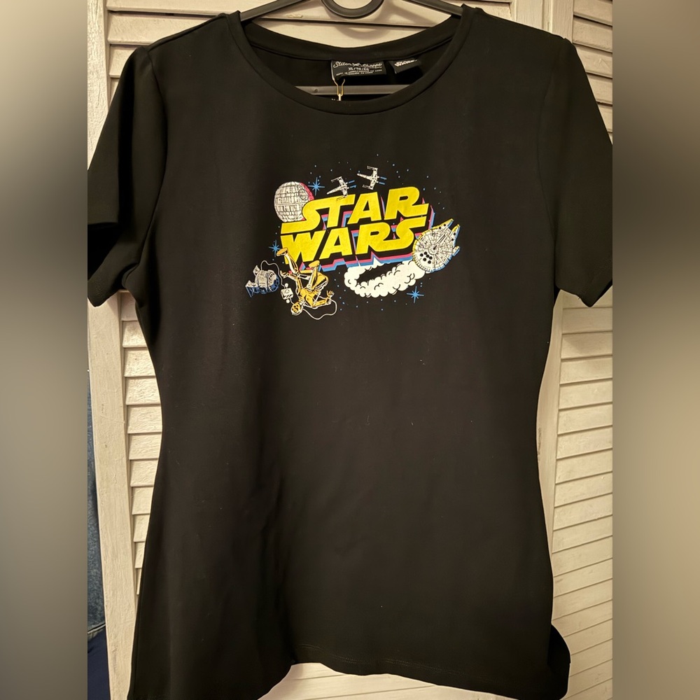 Stitch Shoppe by Loungely Star Wars Graphic Tee - Black XL